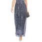 Vestido Halter Brilhante Feminino INC International Concepts Azul Tamanho 12