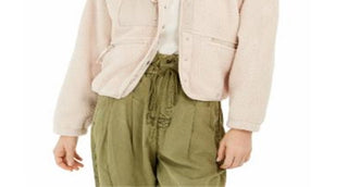 Jaqueta de lã Hit the Slopes feminina Free People, bege fulvo, tamanho grande