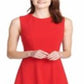 Vestido feminino Tommy Hilfiger sem mangas na altura do joelho, tamanho 8, vermelho