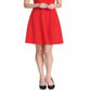 Vestido feminino Tommy Hilfiger sem mangas na altura do joelho, tamanho 8, vermelho