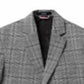 Tommy Hilfiger Big Boy's Stretch Windowpane Plaid Suit Jacket Preto Tamanho 10