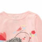 Camiseta infantil First Impressions de algodão manga comprida para bebês meninas, tamanho 18 meses, rosa