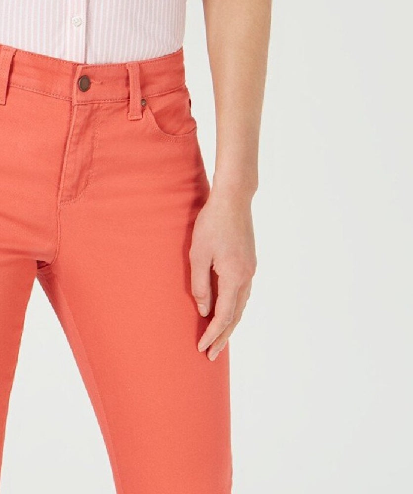 Calça Jeans Coral Feminina Charter Club Laranja Tamanho 14
