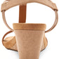 Sandália feminina Mulan Tan Wedge, tamanho 7 M, estilo &amp; co