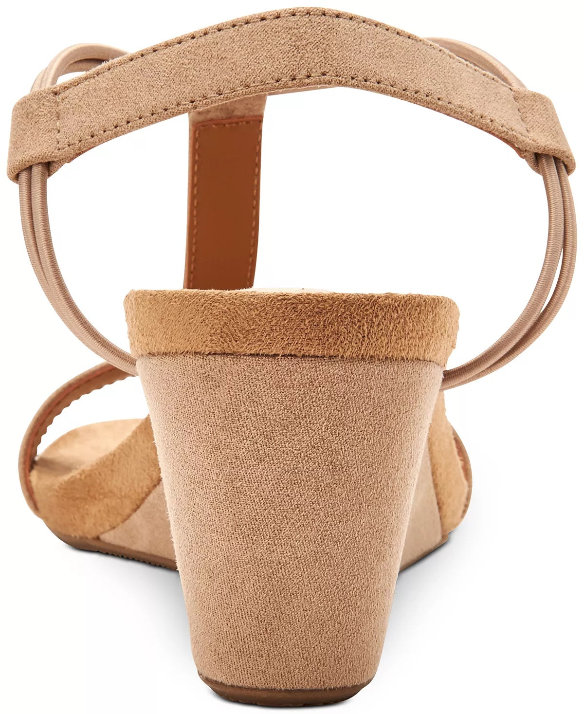 Sandália feminina Mulan Tan Wedge, tamanho 7 M, estilo &amp; co