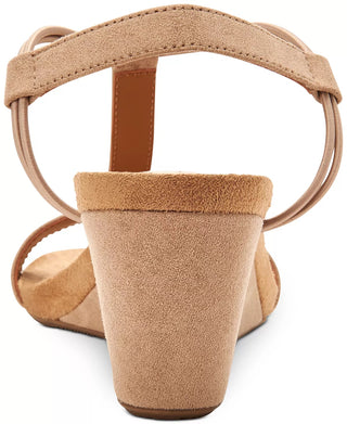 Sandália feminina Mulan Tan Wedge, tamanho 7 M, estilo &amp; co