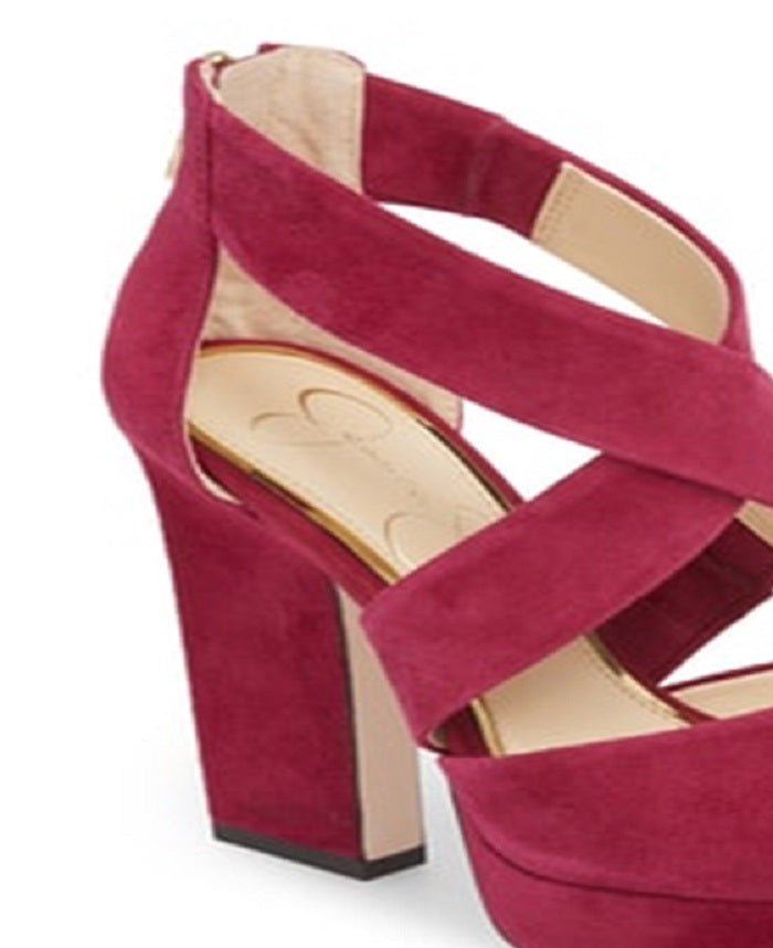 Sandália Tehya Feminina Jessica Simpson Vermelha Tamanho 7,5