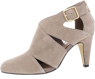 Bella Vita Women's Nicolina Leather Closed Toe Ankle Strap Classic Pumps  Almod Size 7.5 W