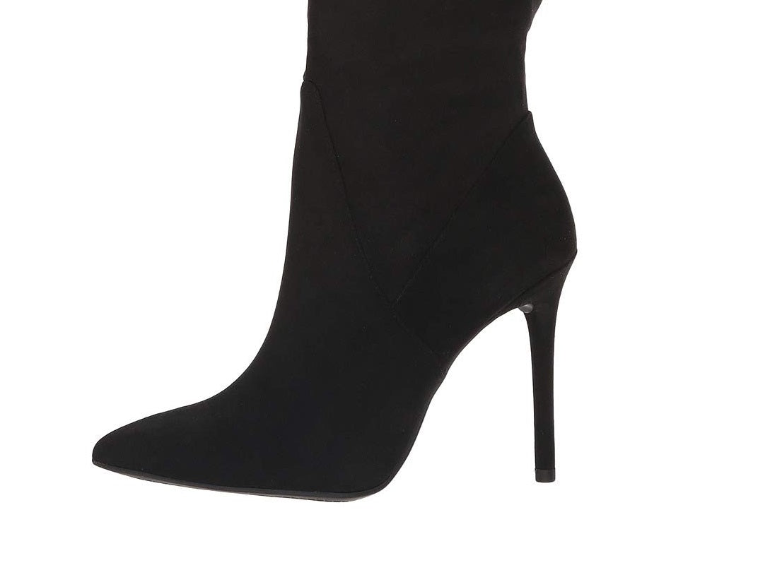 Bota feminina Jessica Simpson LYNDY 2 em camurça preta, tamanho 9,5 m