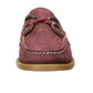 Sapatos náuticos femininos Sperry a/O 2-Eye Varsity Suede Sil, vinho, tamanho 9