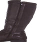 Estilo &amp; Co Feminino Luciaa Almond Toe Joelho Alto Moda Preto Tamanho 6,5 M