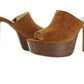 Sandálias femininas Jessica Simpson Camree Open Toe Slide para ocasiões especiais, tamanho 6M, bege