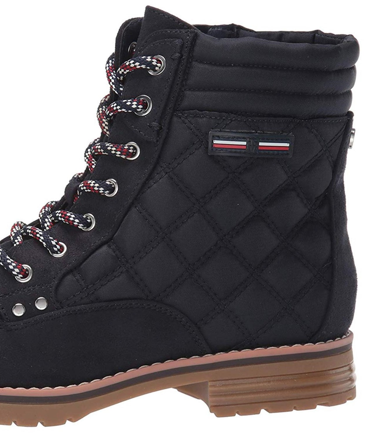 Tommy Hilfiger Feminino Tecido Biqueira Fechada Tornozelo Moda Azul Tamanho 8,5 M