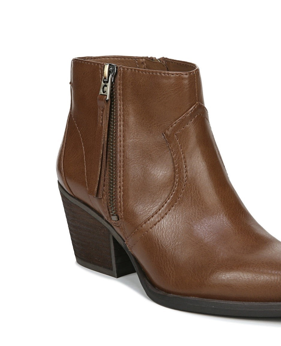 Botas femininas Circus by Sam Edelman Whistler de couro sintético, tamanho 8,5 M, marrom