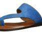 Sandálias femininas Kenneth Cole Palm, azuis, tamanho 8 M