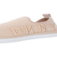 Tênis feminino DKNY Farra Fabric cano baixo, tamanho 7,5, pêssego