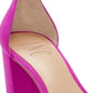 Sandálias sociais femininas INC International Concepts Lexini Microsuede com tira no tornozelo, roxas, tamanho 9, médio