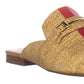 Mules femininas fechadas Gannie21 da INC International Concepts, cor palha, marrom natural, tamanho 6 M