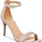 Material Girl Blaire Fabric Feminino Biqueira Aberta Tira no Tornozelo Clássico Sapatos Dourados Tamanho 9 M