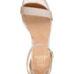 Material Girl Blaire Fabric Feminino Biqueira Aberta Tira no Tornozelo Clássico Sapatos Dourados Tamanho 9 M