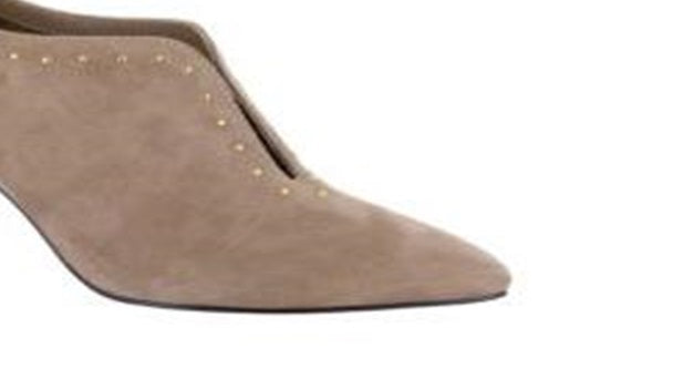 Vestido Bella Vita Feminino Almond Kidsuede Couro Dara Shooties Marrom Tamanho 6 WW