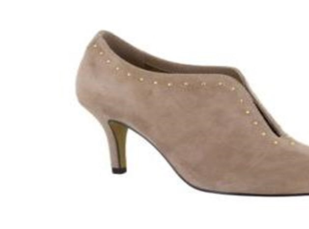 Vestido Bella Vita Feminino Almond Kidsuede Couro Dara Shooties Marrom Tamanho 6 WW