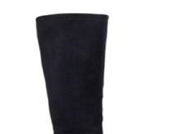 Botas femininas Impo Noland acolchoadas, bico fino, salto gatinho, zíper, pretas, tamanho 8 M