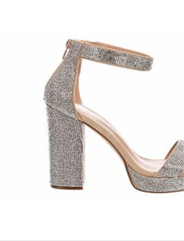 Sandálias femininas Madden Girl plataforma, cor blush, tamanho 9 M