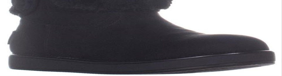 Botas femininas Guss Aussie com bico fechado e cano curto para clima frio, pretas, tamanho 6 M