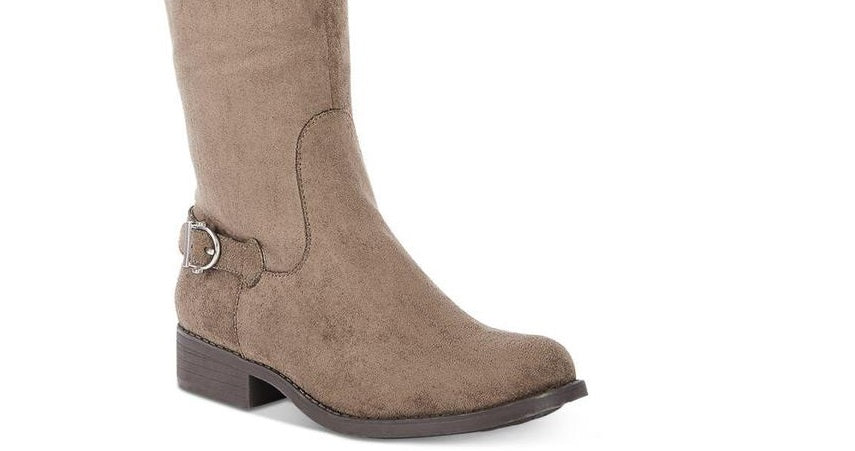 Botas femininas American Rag Adarra de camurça sintética acima do joelho, marrom, tamanho 6,5 M