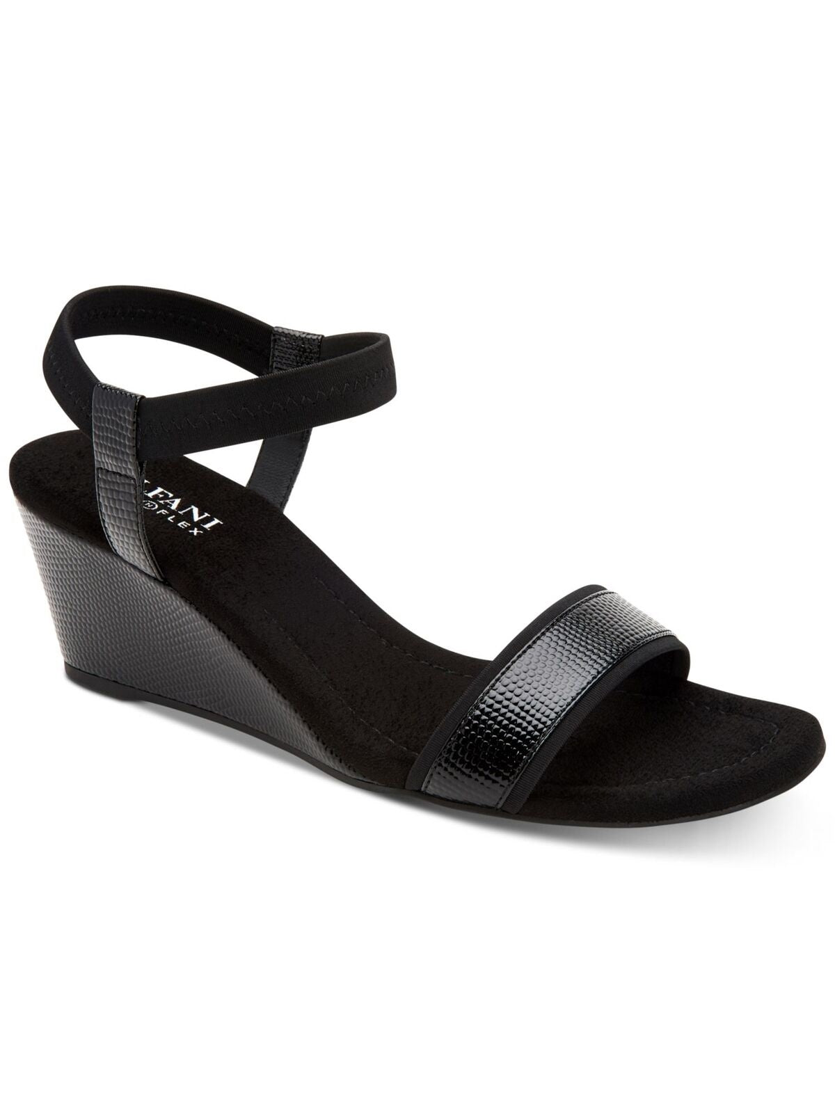 Alfani Step N Flex Gillee Casual Wedge Feminino Preto Tamanho 6,5M