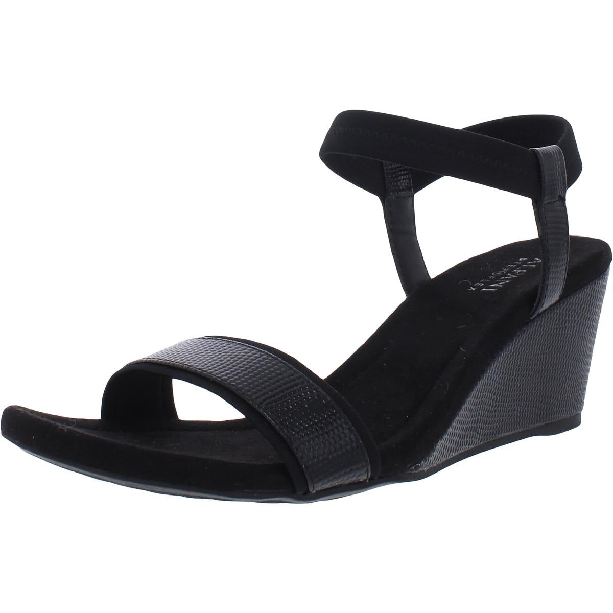 Alfani Step N Flex Gillee Casual Wedge Feminino Preto Tamanho 6,5M