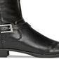 Botas femininas estilo &amp; co Luciaa com bico amendoado e cano alto, pretas, tamanho 5,5 M
