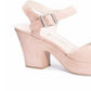 Sandália Plataforma Bianca Feminina Chinese Laundry Nude Tamanho 8,5 M