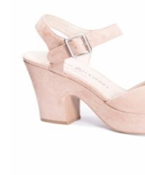 Sandália Plataforma Bianca Feminina Chinese Laundry Nude Tamanho 8,5 M