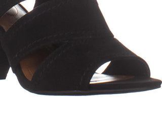 Sandálias Hosper Slingback SC35 Femininas Pretas Tamanho 6,5 M