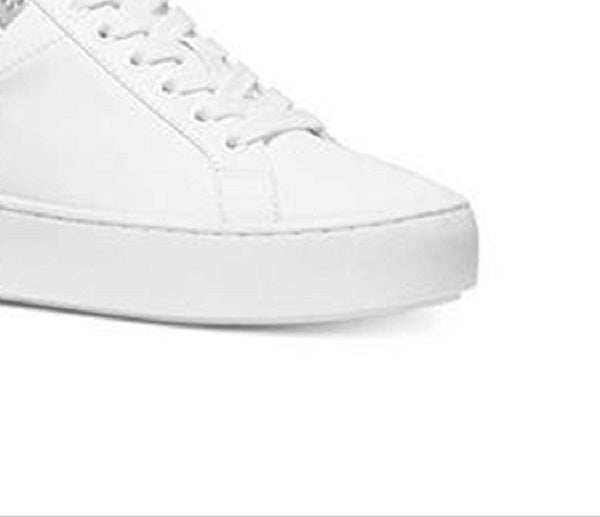 Michael Kors Mindy Couro Feminino Cano Baixo Renda Branco Óptico Tamanho 6,5