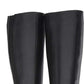 Botas femininas Michael Kors de cano alto, bico fechado, pretas, tamanho 5,5