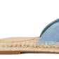 Sandálias de salto alto Nine West Blanche Knotted Slide para mulheres, tamanho 7,5M, azul