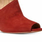 Michael Kors Elodie Peep Toe Shooties Feminino Rust Tamanho 8,5
