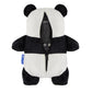Cubcoats Papo the Panda 2 em 1 Transformando Pulôver com Moletom com Capuz e Pelúcia Macia Cinza Escuro