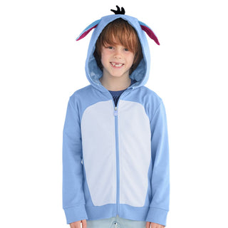 Cubcoats Eeyore 2 em 1 Transformador Clássico com Moletom com Zíper e Pelúcia Macia Azul Unissex