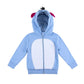 Cubcoats Eeyore 2 em 1 Transformador Clássico com Moletom com Zíper e Pelúcia Macia Azul Unissex