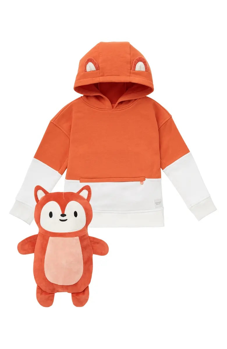 Camiseta infantil 2 em 1 Flynn the Fox da Cubcoats, tamanho 4-5, laranja