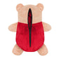 Cubcoats Boy's Preschool Toronto Raptors 2 em 1 com capuz transformador e zíper completo e pelúcia macia vermelha