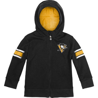 Cubcoat Kid's Toddler Preschool Boston Bruins 2 em 1 com capuz transformador e zíper completo e pelúcia macia, preto