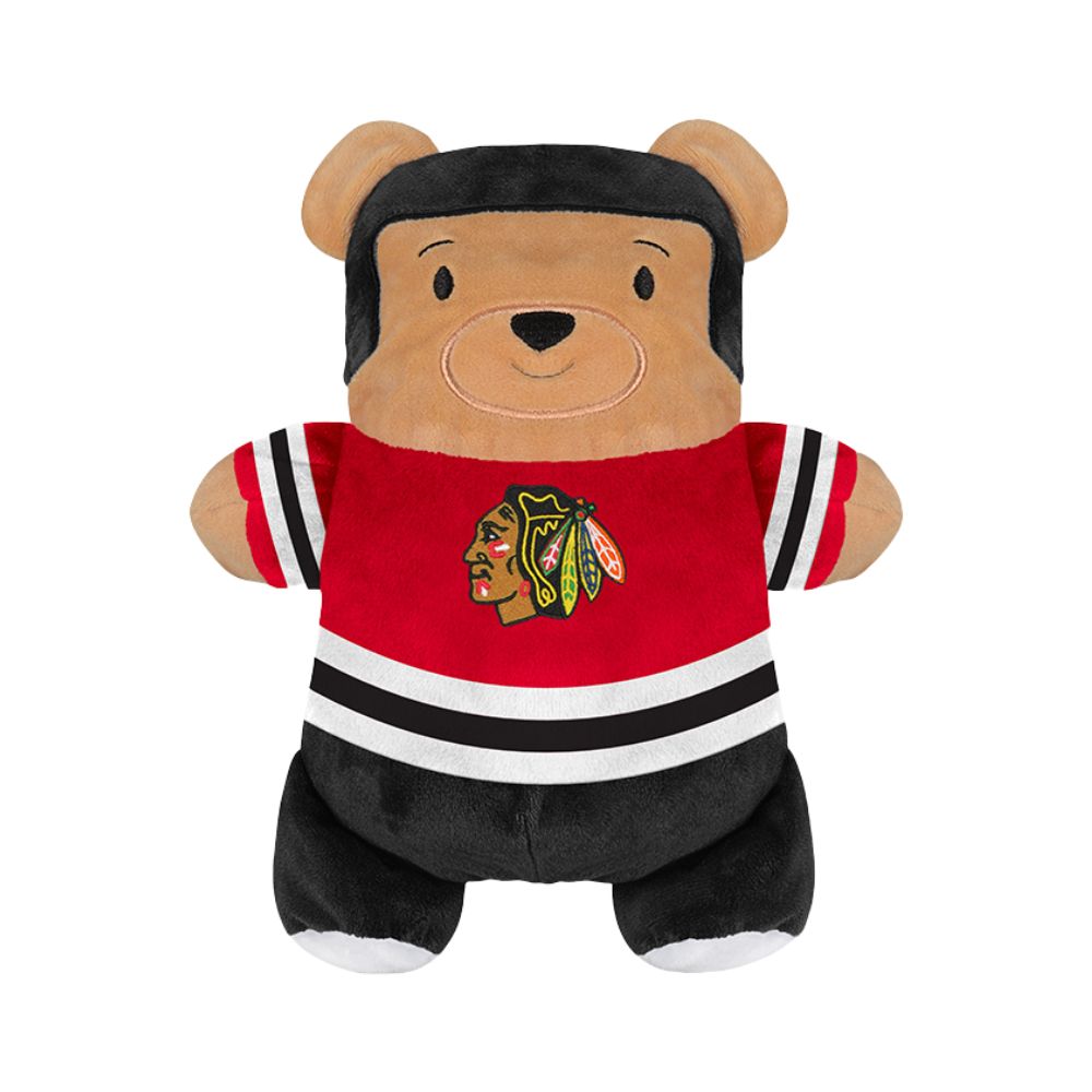 Cubcoats Transforming 2 em 1 para crianças, unissex, pré-escolar, vermelho, Chicago Blackhawks, moletom com zíper completo e pelúcia macia, vermelho
