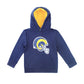 Cubcoats Menino Infantil Los Angeles Rams 2 em 1 Pulôver Transformador e Pelúcia Macia Azul-Royal