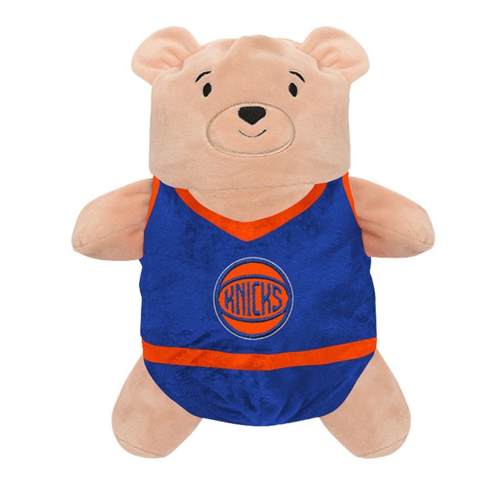 Cubcoat Kid's Toddler Preschool New York Knicks 2 em 1 com capuz transformador e zíper completo e pelúcia macia azul-marinho