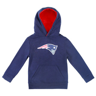 Cubcoats Menino Infantil England Patriots 2 em 1 Moletom com Capuz Transformador e Zíper Completo e Pelúcia Macia Azul Marinho